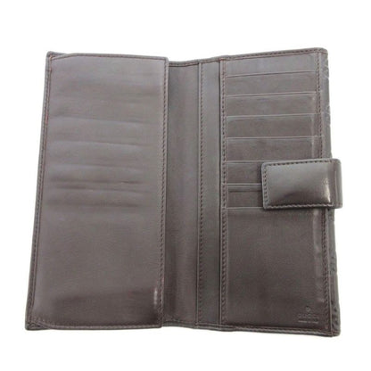 Gucci 256933 W Hook Guccissima Foldable Long Wallet With Coin Purse Leather