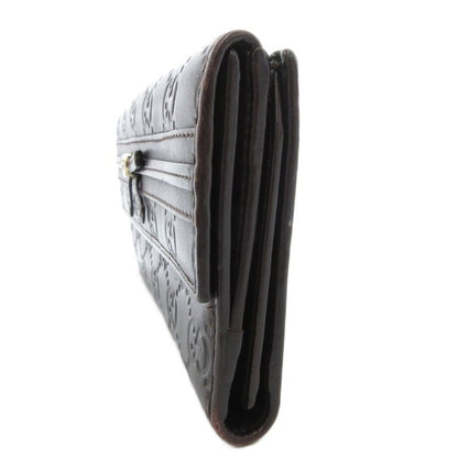 Gucci 256933 W Hook Guccissima Foldable Long Wallet With Coin Purse Leather