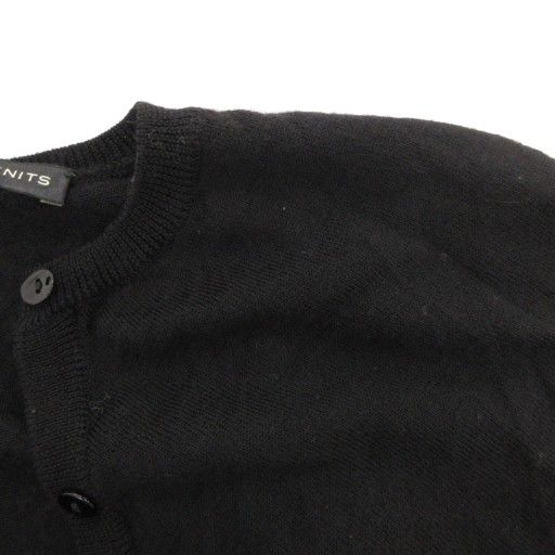 Balenciaga Vintage Cardigan Knit Long Sleeve Light Hand Wool 38 B Logo Embroider