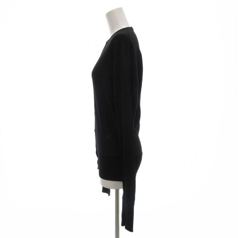 Balenciaga Vintage Cardigan Knit Long Sleeve Light Hand Wool 38 B Logo Embroider