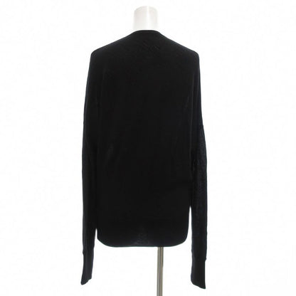 Balenciaga Vintage Cardigan Knit Long Sleeve Light Hand Wool 38 B Logo Embroider
