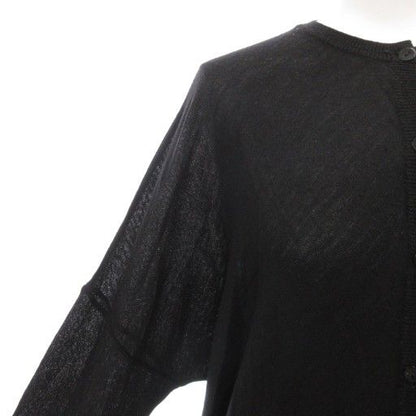 Balenciaga Vintage Cardigan Knit Long Sleeve Light Hand Wool 38 B Logo Embroider