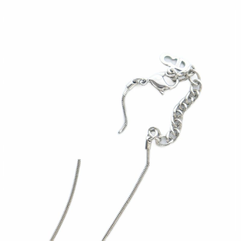 Christian DIOR Necklace Accessories Pendant Logo Top Silver Color - GY11 MQ - OH