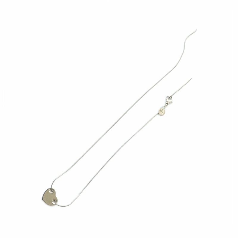 Tiffany & Co Tiffany & CO Heart Plate Necklace Snake Chain Accessory Pendant