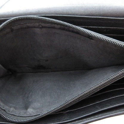 Gucci Shimmer Long Wallet Signature Leather Genuine Leather Black 309760-2067