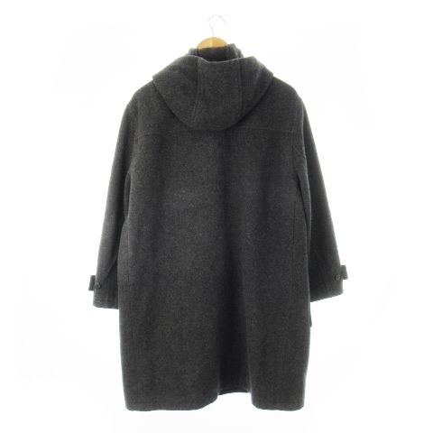 Yves Saint Laurent Vintage Duffle Coat Long Hood Wool 160 Charcoal Gray