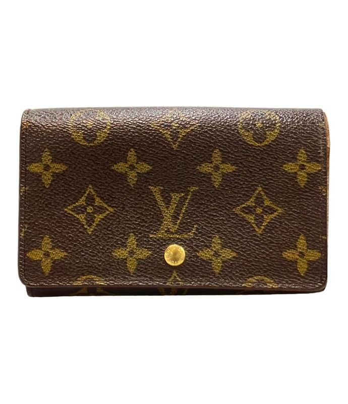 Louis Vuitton Monogram Porte Monet Bier Trésor M61730 Women's Louis Vuitton