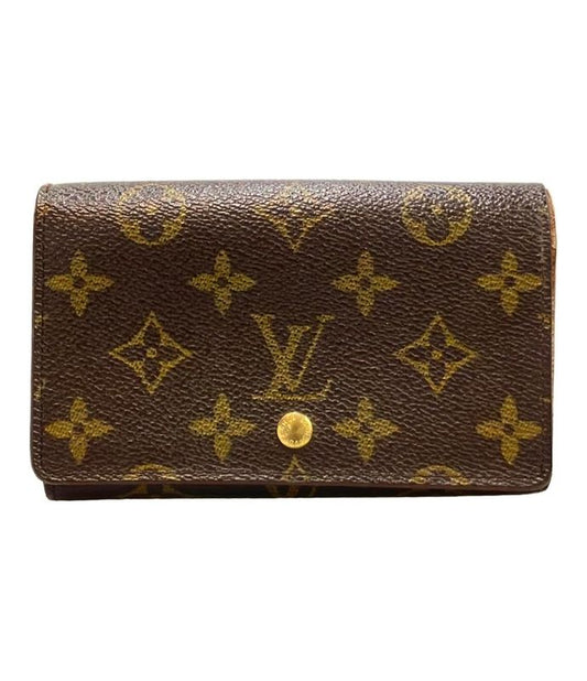 Louis Vuitton Monogram Porte Monet Bier Trésor M61730 Women's Louis Vuitton