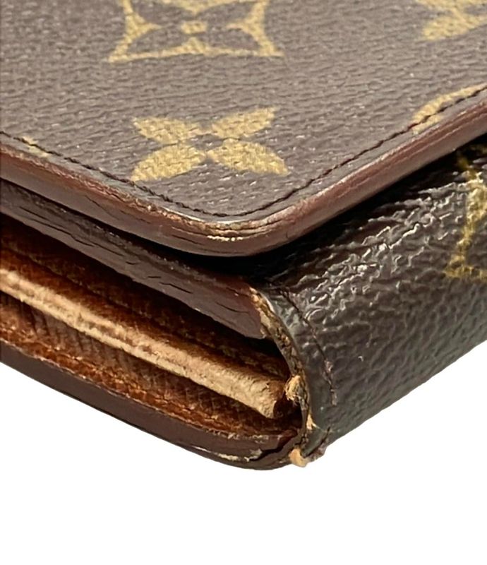 Louis Vuitton Monogram Porte Monet Bier Trésor M61730 Women's Louis Vuitton