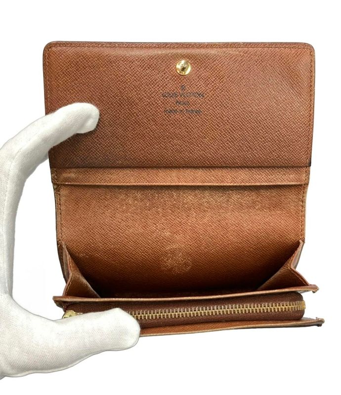 Louis Vuitton Monogram Porte Monet Bier Trésor M61730 Women's Louis Vuitton