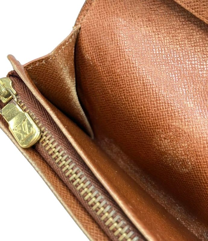 Louis Vuitton Monogram Porte Monet Bier Trésor M61730 Women's Louis Vuitton