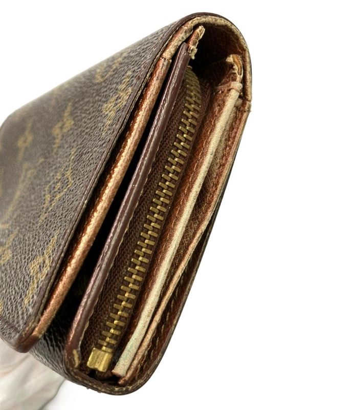 Louis Vuitton Monogram Porte Monet Bier Trésor M61730 Women's Louis Vuitton