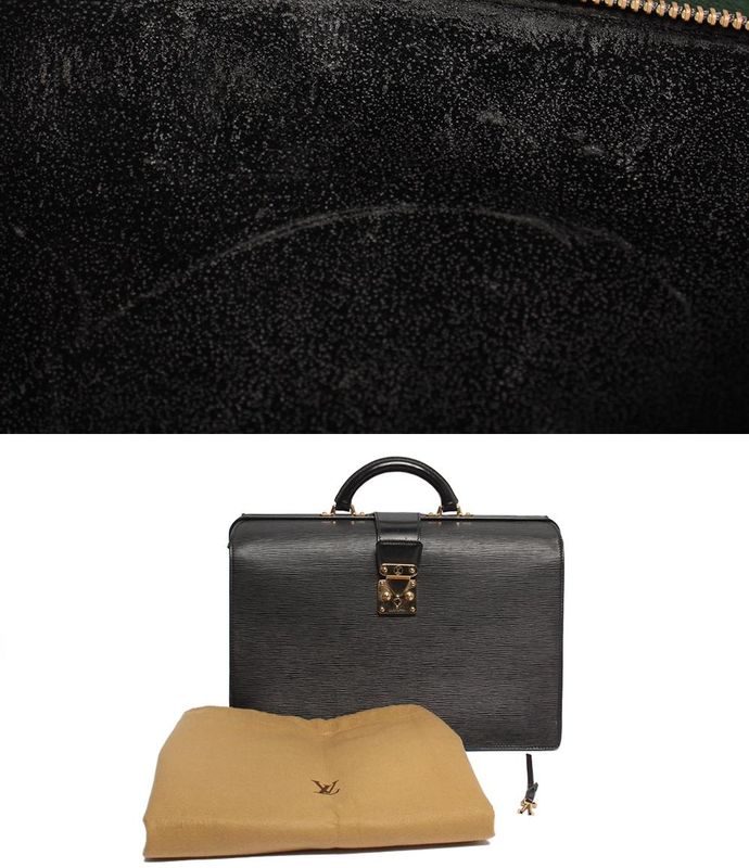 Louis Vuitton Business Bag Briefcase Epi Serviette Fermoire M54352 Men's Louis