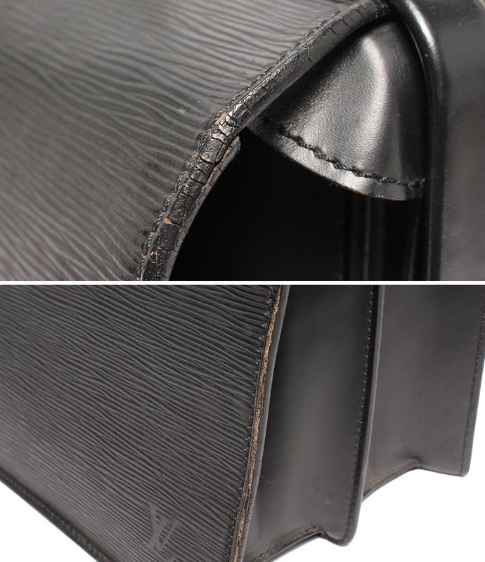 Louis Vuitton Business Bag Briefcase Epi Serviette Fermoire M54352 Men's Louis