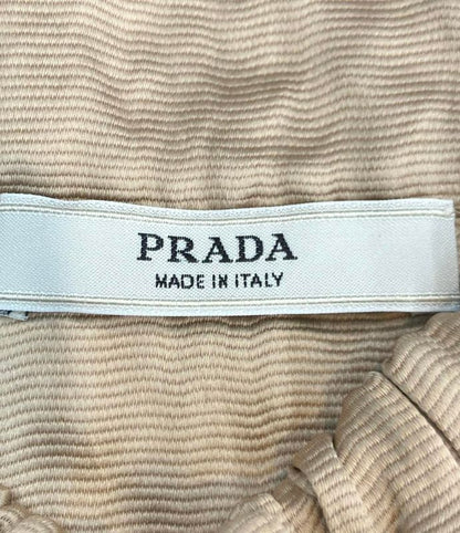 Prada Jacket Center Ribbon Fabric Tie Tan Collar Spring-summer 2009 P6477 XJ9