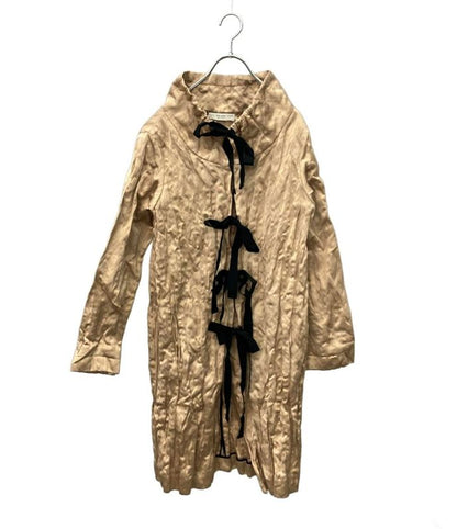 Prada Jacket Center Ribbon Fabric Tie Tan Collar Spring-summer 2009 P6477 XJ9