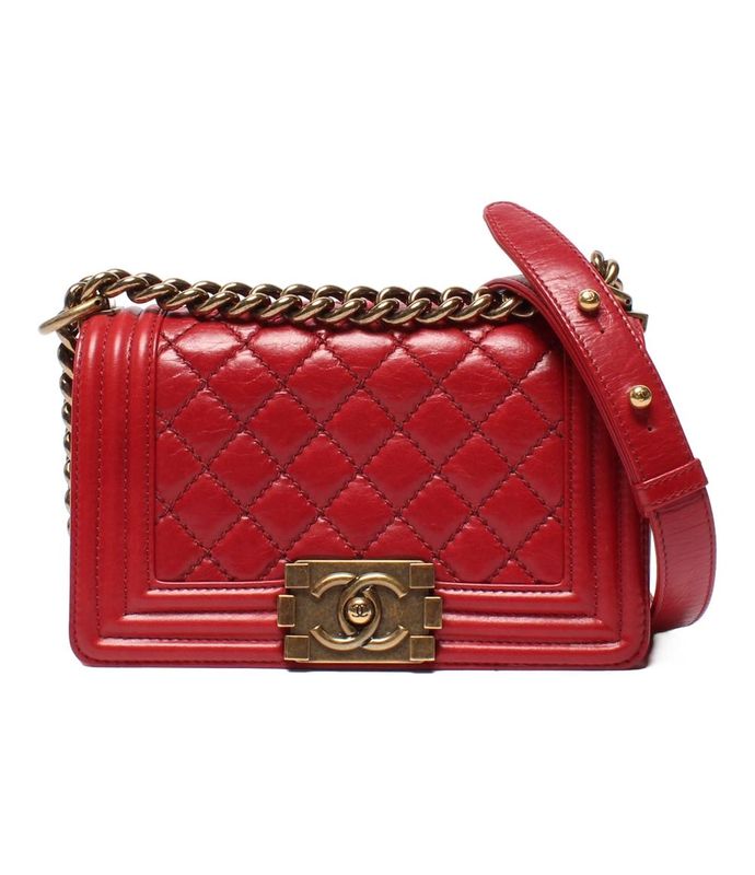Chanel Boy Chanel Chain Shoulder Bag Gold Hardware Matelasse Women Chanel