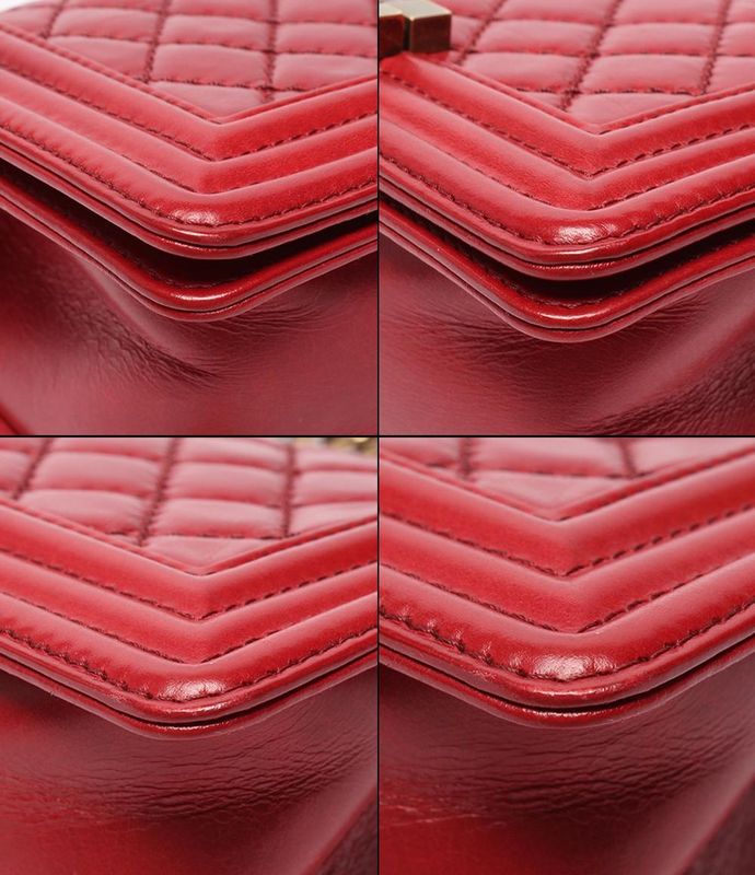 Chanel Boy Chanel Chain Shoulder Bag Gold Hardware Matelasse Women Chanel