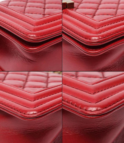 Chanel Boy Chanel Chain Shoulder Bag Gold Hardware Matelasse Women Chanel