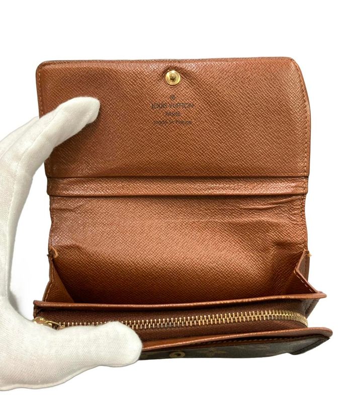 Louis Vuitton Monogram Porte Monet Bier Trésor M61730 Women Men Louis Vuitton