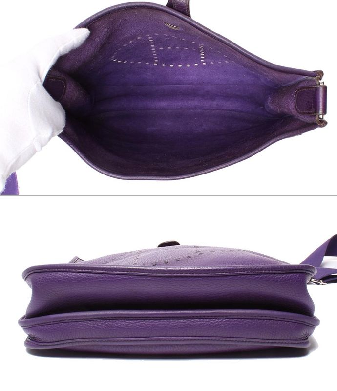 Hermes Shoulder Bag Crossbody Silver Hardware □N Engraved Evelyn 3 Ladies Hermes