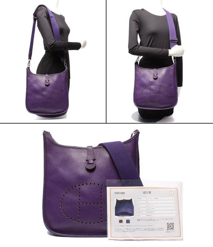 Hermes Shoulder Bag Crossbody Silver Hardware □N Engraved Evelyn 3 Ladies Hermes