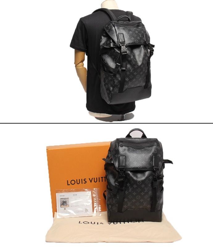 Louis Vuitton Backpack Getaway Monogram Eclipse M46792 Men's Louis Vuitton