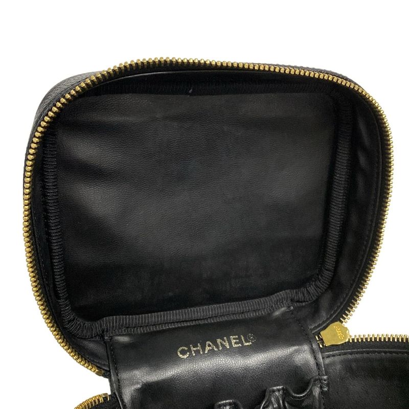 Chanel Vanity Bag - A01998 X01503 94305 Black Gold Hardware