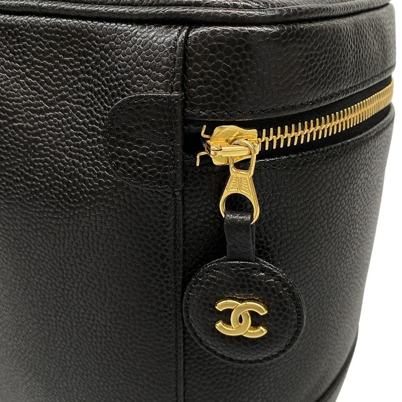 Chanel Vanity Bag - A01998 X01503 94305 Black Gold Hardware