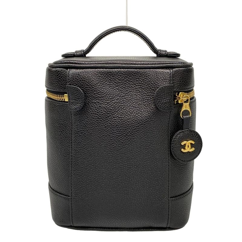 Chanel Vanity Bag - A01998 X01503 94305 Black Gold Hardware