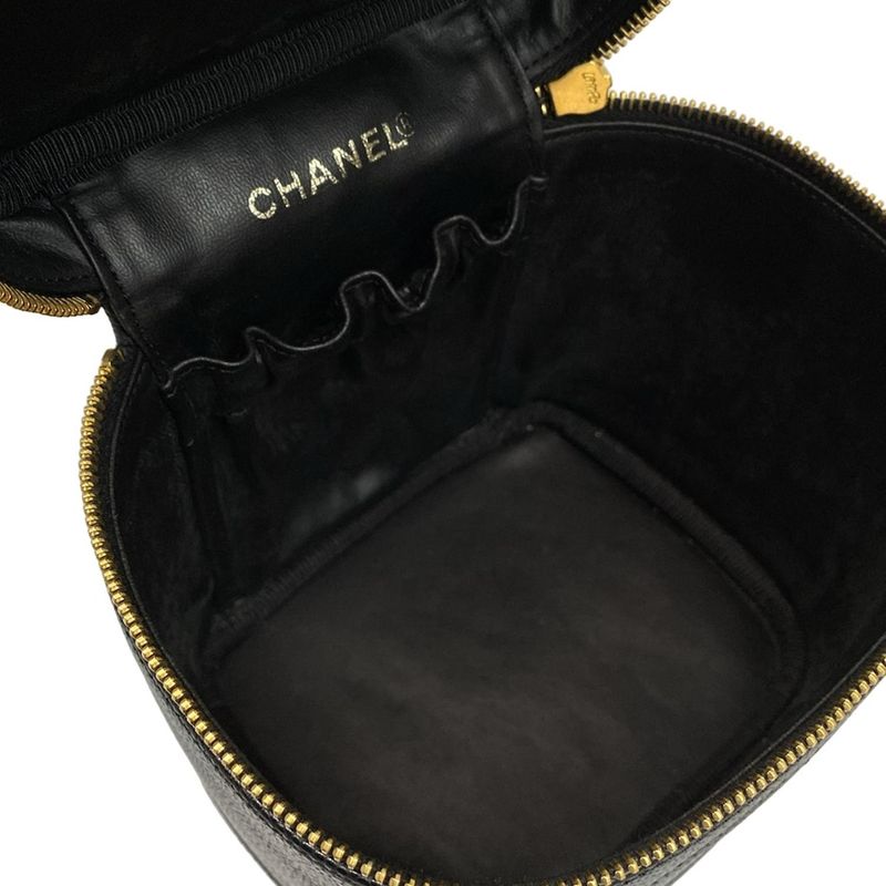 Chanel Vanity Bag - A01998 X01503 94305 Black Gold Hardware