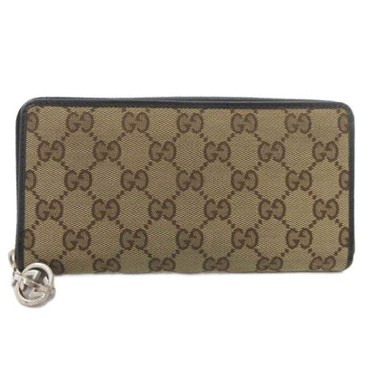 Gucci 233025 Guccissima GG Canvas Long Wallet With Coin Purse Round Zipper