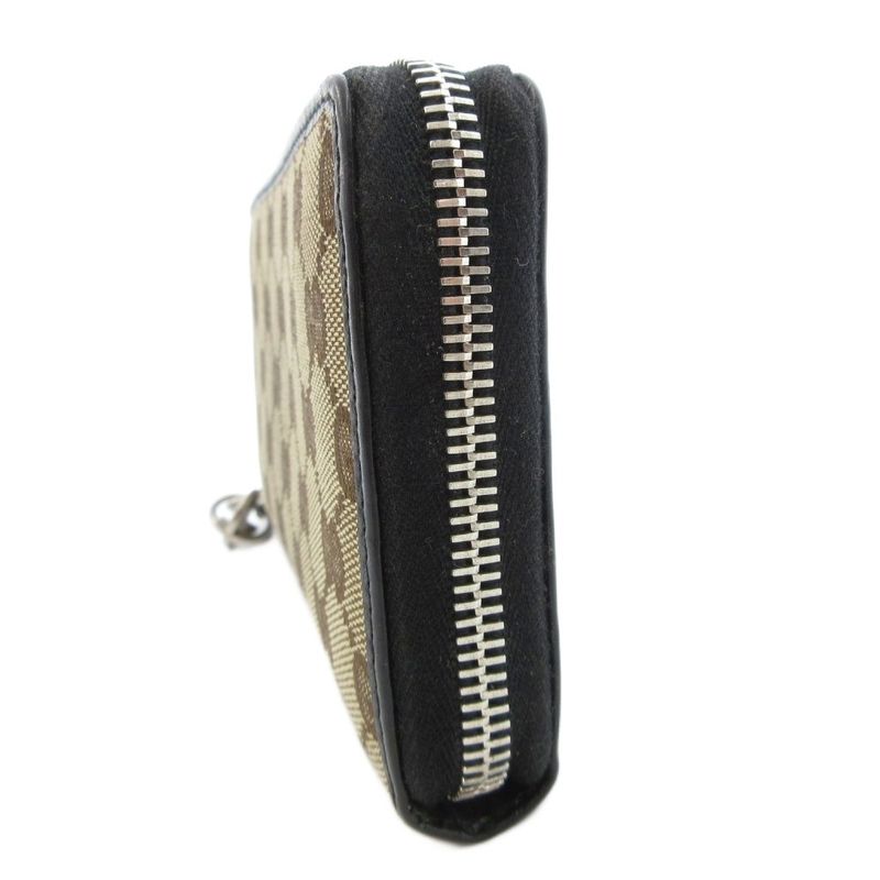 Gucci 233025 Guccissima GG Canvas Long Wallet With Coin Purse Round Zipper