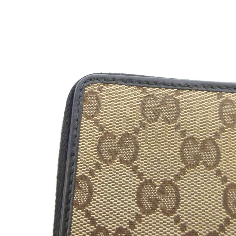 Gucci 233025 Guccissima GG Canvas Long Wallet With Coin Purse Round Zipper