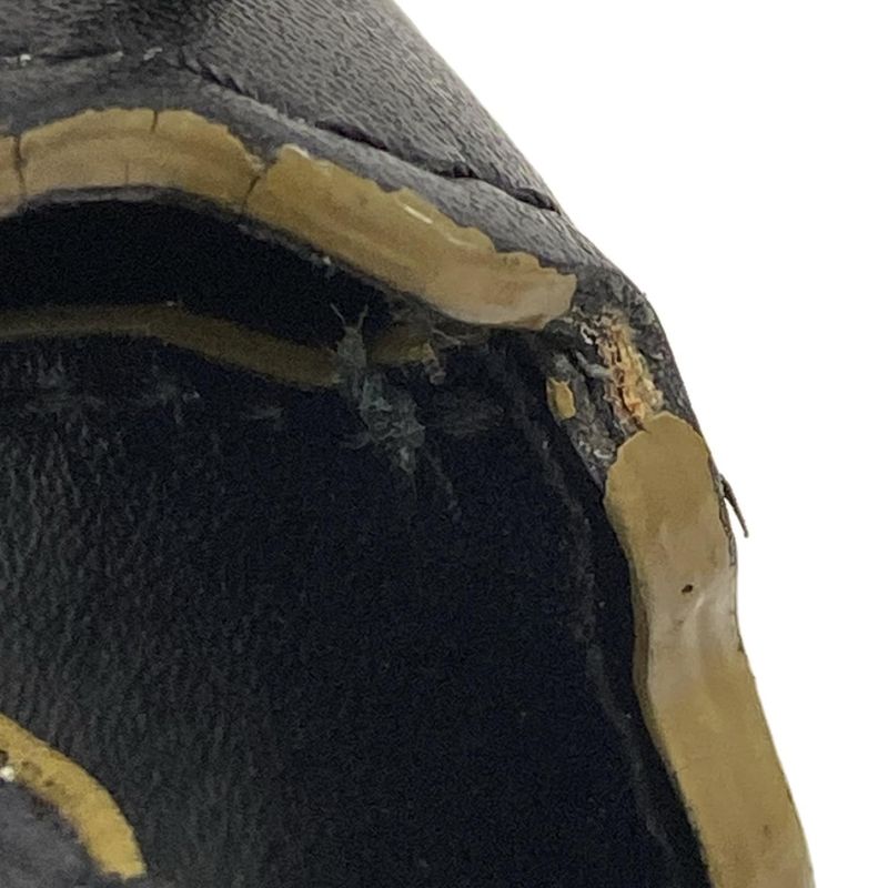 Fendi Shoulder Bag Mini Canai 8m0381 Black Chain Shoulder Leather