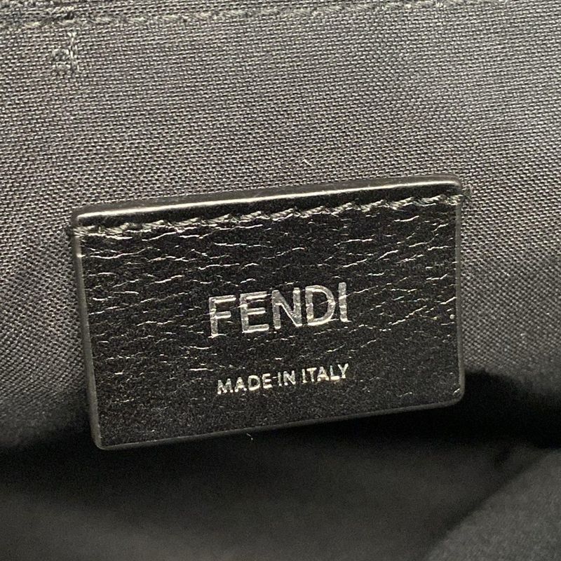 Fendi One Shoulder Bag - 7vz033 Black Brown And Red Leather
