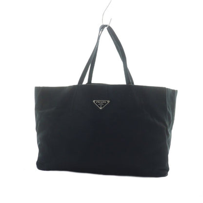 Prada Tote Handbag Triangle Logo Plate Nylon Black - GY11 MQ