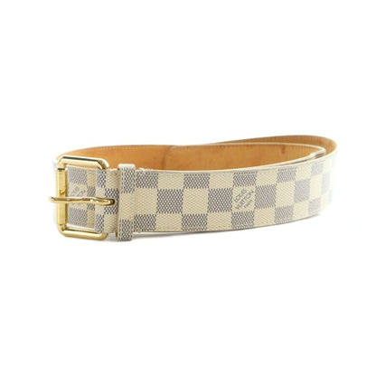 Louis Vuitton M9835 Belt Damier Azure Logo Leather 85 34 White - GY01 MQ - OH