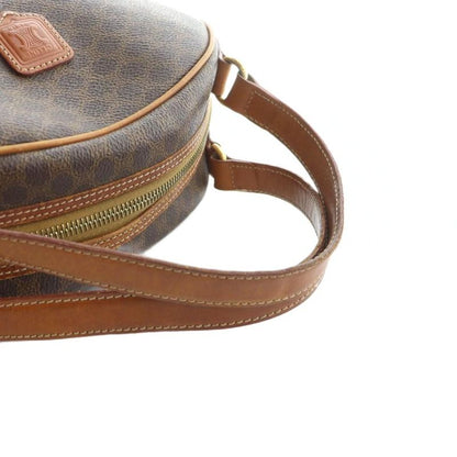 Celine MC98 2 Handbag Logo Macadam Pattern Leather PVC Brown - GY18 MQ