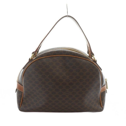 Celine MC98 2 Handbag Logo Macadam Pattern Leather PVC Brown - GY18 MQ