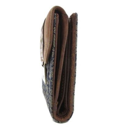 Christian DIOR Trotter Bifold Wallet Compact Wallet With Coin Purse W Hook Logo