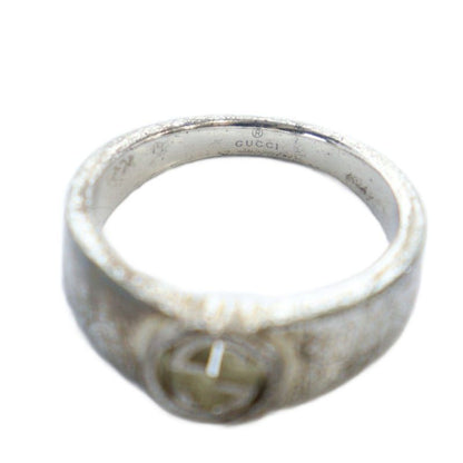 Gucci Rings Ring Interlocking Logo Size 21 Silver 925 Silver Color - GY18 MQ -