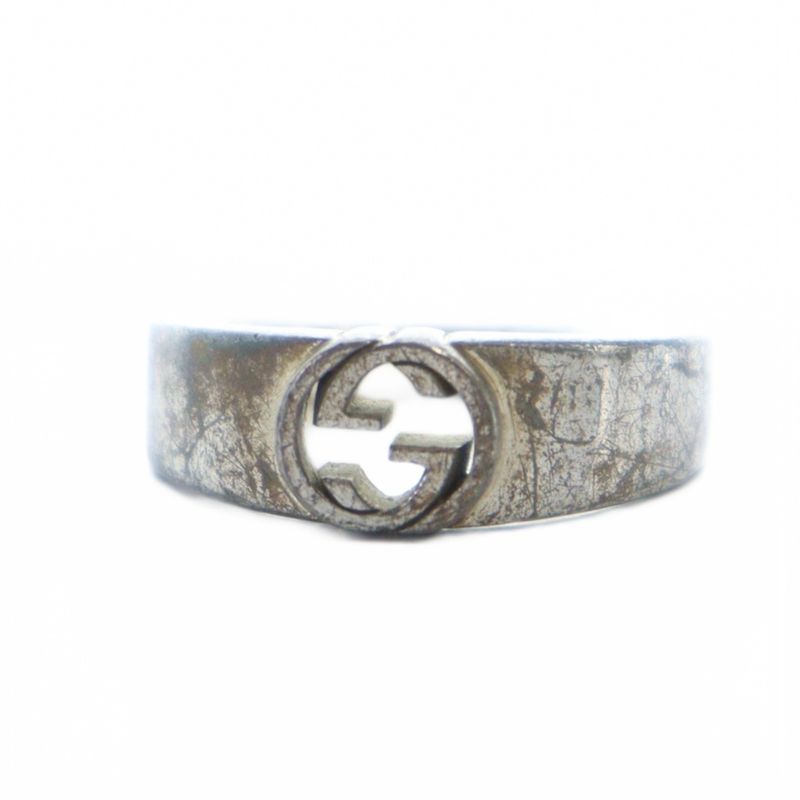 Gucci Rings Ring Interlocking Logo Size 21 Silver 925 Silver Color - GY18 MQ -