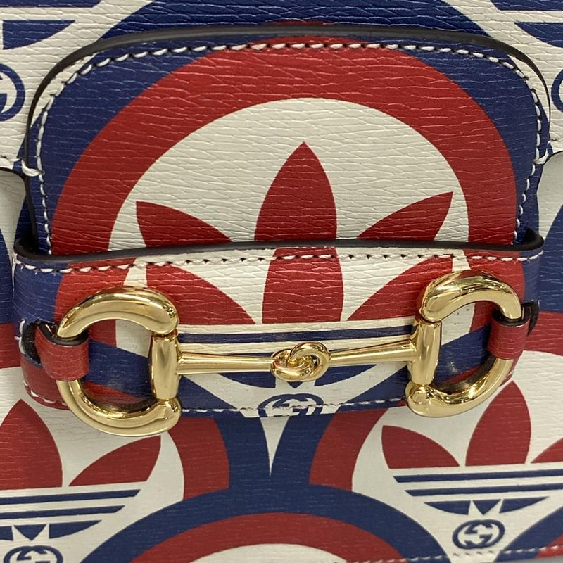 Gucci Shoulder Bag GG Plus GG Supremehorsebit 1955 602204 Ivory X Red X Navy