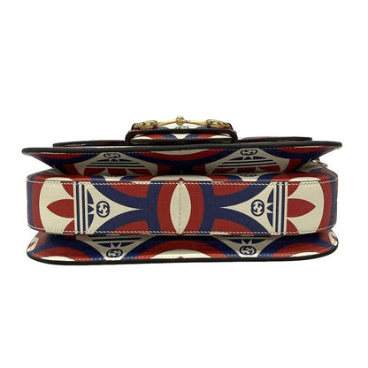 Gucci Shoulder Bag GG Plus GG Supremehorsebit 1955 602204 Ivory X Red X Navy