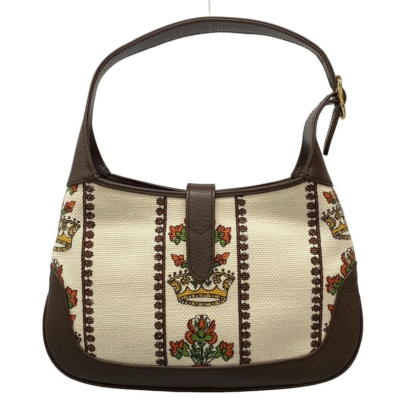 Gucci Shoulder Bag Jackie 1961 Small Hobo Bag 636706 Ivory X Dark Brown X Multi