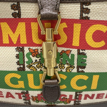 Gucci Shoulder Bag Jackie 1961 Small Hobo Bag 636706 Ivory X Dark Brown X Multi
