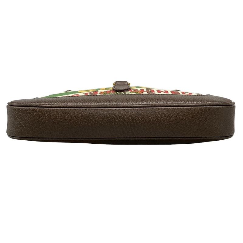 Gucci Shoulder Bag Jackie 1961 Small Hobo Bag 636706 Ivory X Dark Brown X Multi