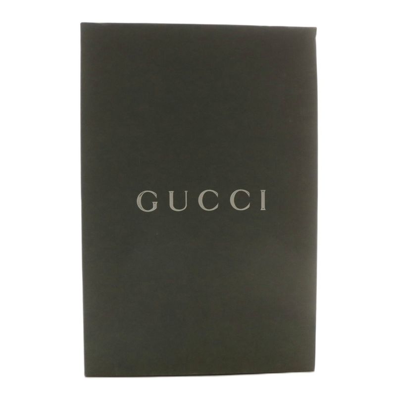 Gucci Chukka Boots Suede Short Round Toe Monk Strap 37 24cm (9.45in) Black XZ -