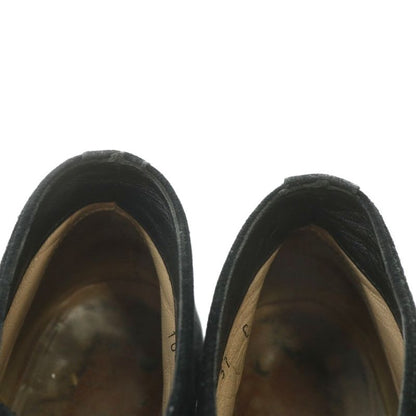 Gucci Chukka Boots Suede Short Round Toe Monk Strap 37 24cm (9.45in) Black XZ -